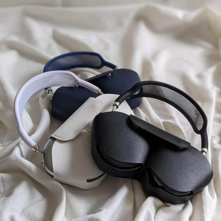 AirPods Max Wireless Headphones with Logo, Pop-Up & Free Leather Case for Android & iOS both