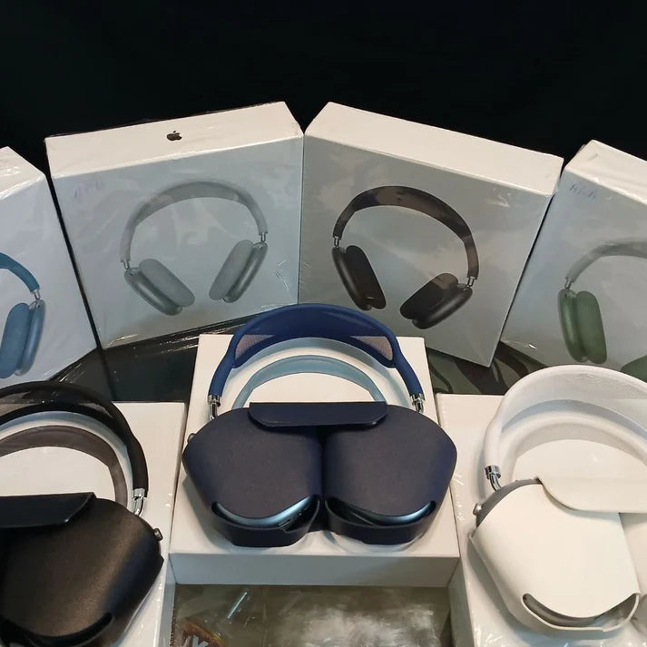 AirPods Max Wireless Headphones with Logo, Pop-Up & Free Leather Case for Android & iOS both