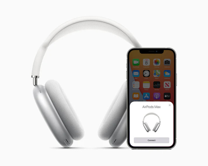 AirPods Max Wireless Headphones with Logo, Pop-Up & Free Leather Case for Android & iOS both